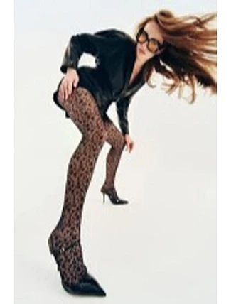 Tenké punčocháče - vzor LEONIA