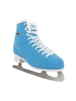 Modrobílé krasobrusle Roces Suede Eco-Fur 450702 004