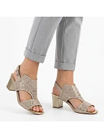 Dámské ažurové béžové sandály M.Daszynski MR1954-2