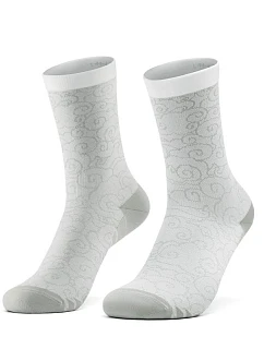 Cyklistické ponožky Rockbros 490025001 ROAD TO SKY 39–42 cm – bílé