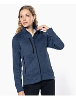 Kariban K 9107 Dámská melanžová pletená fleecová bunda 20.9107 dark khaki melange Kariban K 9107 Dámská melanžová pletená fleecová bunda 20.9107 dark khaki melange
