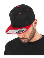 Flexfit 110 6 panelová kšiltovka "Fitted Snapback" 55.0110 black/red