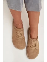 Barefoot typ tenisky z přírodního semiše Zazoo 314 béžové Barefoot typ tenisky z přírodního semiše Zazoo 314 béžové