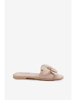 Dámské ploché nazouváky s ozdobnými květy Elzoria