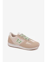 Dámské Tenisky Béžové s Ozdobným Šněrováním Henira