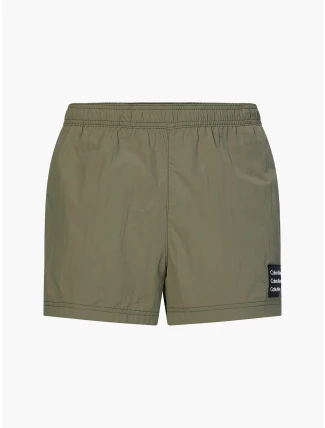 Plavkové šortky KM0KM00711 - MSP - Khaki - Calvin Klein Plavkové šortky KM0KM00711 - MSP - Khaki - Calvin Klein