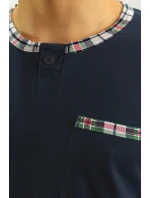 PÁNSKÉ PYŽAMO S DLOUHÝMI RUKÁVY Z ŽAKÁRU PÁNSKÉ PYŽAMO S DLOUHÝMI RUKÁVY Z ŽAKÁRU