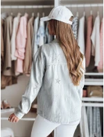 Dámská přechodná bunda v jedné velikosti ve světle šedé barvě STRASHINE FashionStreet TY4845 Dámská přechodná bunda v jedné velikosti ve světle šedé barvě STRASHINE FashionStreet TY4845