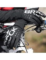 Zateplené cyklistické rukavice Rockbros, dlouhé, velikost: XL - černo-šedé