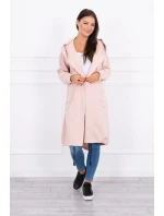 Oversize pláštěnka s kapucí tmavě pudrově růžová Oversize pláštěnka s kapucí tmavě pudrově růžová