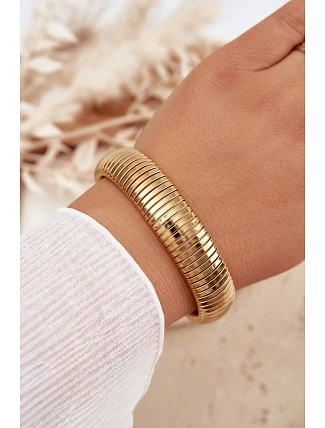 Dámský náramek z nerezové oceli Velký zlatý