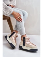 Nízké sněhule na silné podrážce D.Franklin Béžové