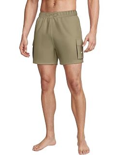Plavky Nike Voyage Solid Essenti Parac v barvě khaki NESSG454 241