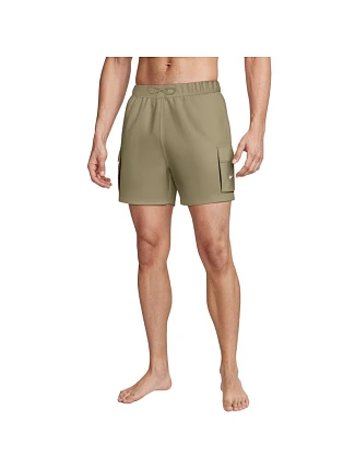 Plavky Nike Voyage Solid Essenti Parac v barvě khaki NESSG454 241
