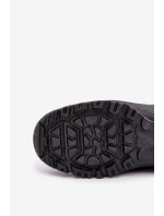 Pánské Sněhule Na Zip Zateplené Kožešinou Černé Linnora