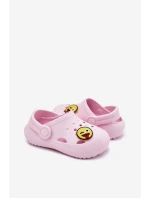 Dětské Pěnové Pantofle S Potiskem Růžové LEMIGOSE 880