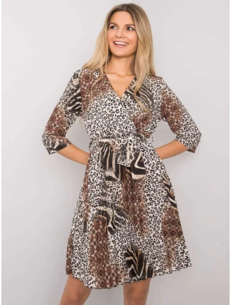 Šaty DHJ SK 11092A 2.01P černá a béžová