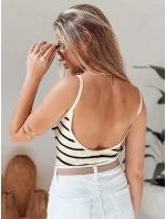Pruhované body STRIP BACK beige FashionStreet RY2899