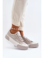 Dámské tenisky se silnou podrážkou Lee Cooper šedá