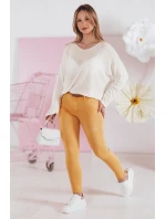 Dámský oversize svetr NORVAN ecru FashionStreet MY2455