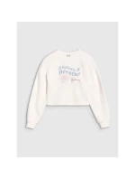 Dívčí mikina bez kapuce 4F 4FJWSS25TSWSF1483-11S Dívčí mikina bez kapuce 4F 4FJWSS25TSWSF1483-11S