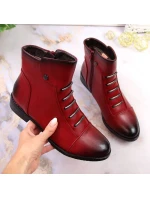 Jezzi W JEZ52G zateplené zdobené boty červená Jezzi W JEZ52G zateplené zdobené boty červená