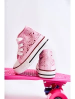 Dětské vysoké tenisky Pink Mona