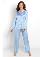 Pyžamo Classic Look Blue - Momenti Per Me Pyžamo Classic Look Blue - Momenti Per Me