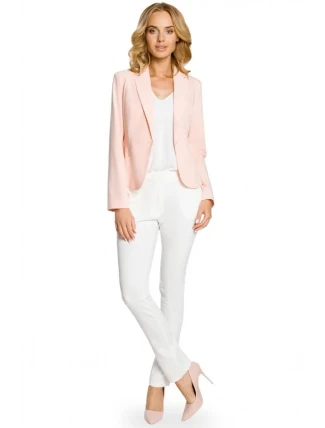 Dámské sako M030 pudrově růžové - Moe Dámské sako M030 pudrově růžové - Moe