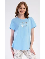 Dámské pyžamo kapri Alex Dámské pyžamo kapri Alex