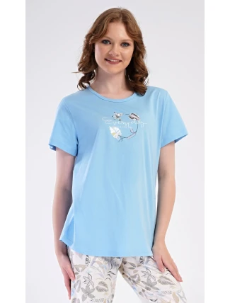 Dámské pyžamo kapri Alex Dámské pyžamo kapri Alex