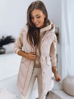 Dámská prošívaná vesta GAMIS béžová FashionStreet TY3293