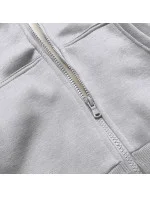 Světle šedá dámská sportovní mikina (W03-2) Světle šedá dámská sportovní mikina (W03-2)