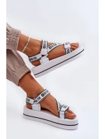 Dámské sandály na platformě Big Star NN274A526 Bílé