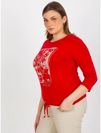 Dámská halenka RV BZ 8470.93P červená - FPrice