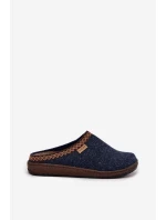 Dámské pantofle s výšivkou Inblu – tmavě modré Dámské pantofle s výšivkou Inblu – tmavě modré