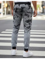 Pánské světle šedé kalhoty moro FashionStreet UX3625