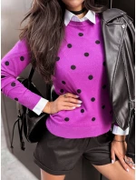 Dámský svetr ATHENA purple FashionStreet MY2055