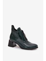 Boty na podpatku model 219405 Step in style Boty na podpatku model 219405 Step in style