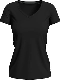 Stedman Stretch-T V-neck Women Dámské tričko s výstřihem do V 05.9710 black opal