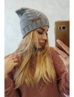 Fleecová čepice Ula K271 šedá