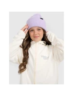 Dívčí volný fleece s kapucí 4F 4FJRAW25TFLEF444-11S