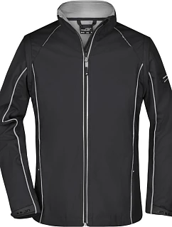 Daiber JN 1121 Dámská softshell bunda s odepínacími rukávy 02.1121 black/silver