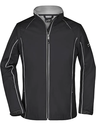 Daiber JN 1121 Dámská softshell bunda s odepínacími rukávy 02.1121 black/silver Daiber JN 1121 Dámská softshell bunda s odepínacími rukávy 02.1121 black/silver