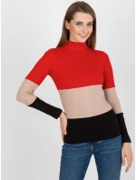 Dámská halenka RV BZ 8465 1.35P červená - FPrice Dámská halenka RV BZ 8465 1.35P červená - FPrice