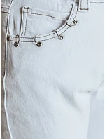 Dámské džínové kalhoty LIKEMELOO mom fit white FashionStreet UY2432