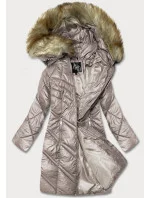 Dámská prošívaná bunda ve velbloudí barvě (H-97-2) Dámská prošívaná bunda ve velbloudí barvě (H-97-2)