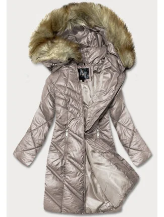 Dámská prošívaná bunda ve velbloudí barvě (H-97-2) Dámská prošívaná bunda ve velbloudí barvě (H-97-2)