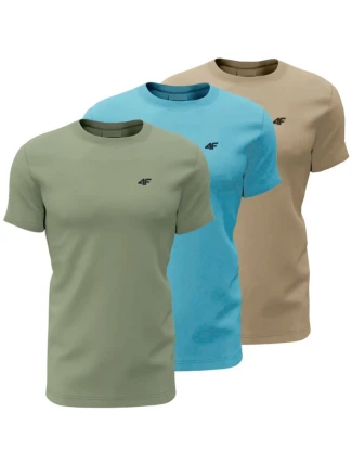 Tričko 4F M3094 3pak M 4FWSS25TTSHM3094 90S pánské