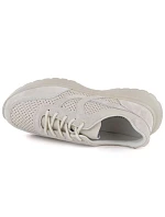 Dámské kožené sportovní polobotky béžové barvy Vinceza 41507